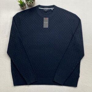 Ted Baker London Lentic Long Sleeve Textured Crewneck Pullover Jumper Sweater